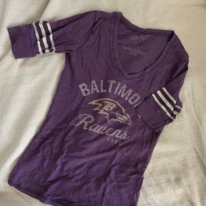 Vintage NFL Ravens V Neck Crew